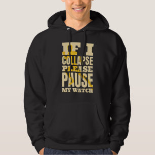 Sudadera Si Me Colapso, Por Favor, Detenga Mi Trai De Triat