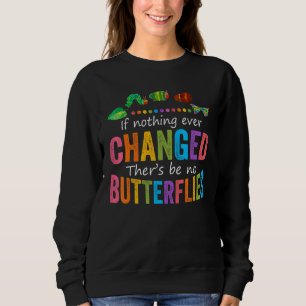 Sudadera Si nada cambiara alguna vez, no habría mariposas