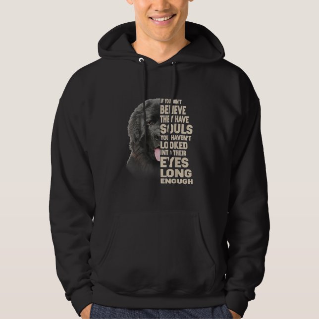 Sudadera Si no crees que tienen almas Terranova (Anverso)