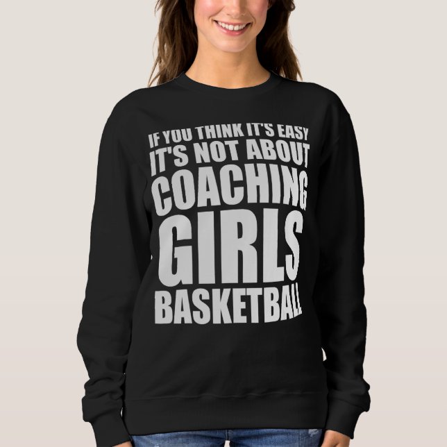 Sudadera Si no se trata de entrenador de baloncesto (Anverso)