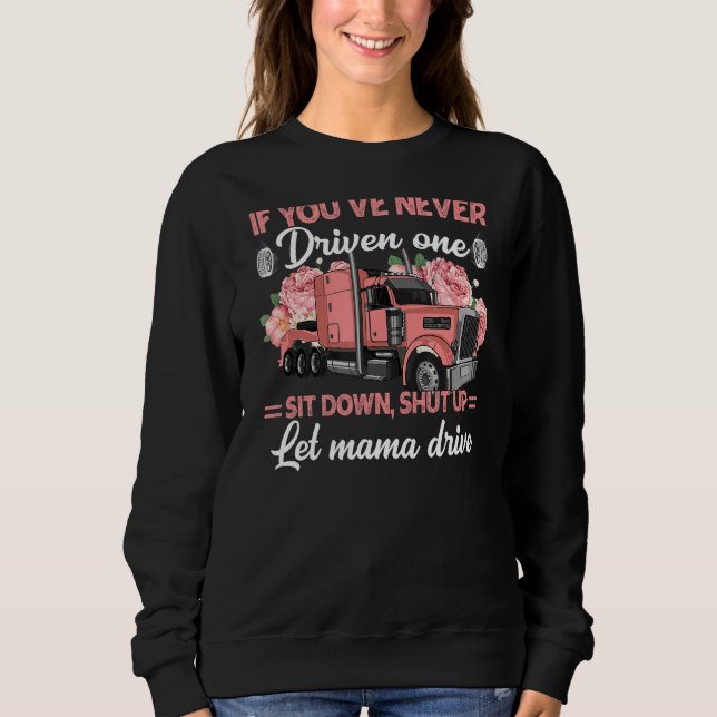 Sudadera Si nunca has conducido a una sentada, cállate, dej (Anverso)