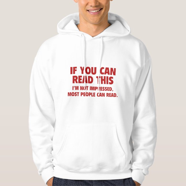 Sudadera Si puede leer esto (Anverso)