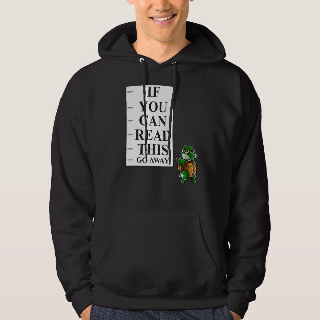 Sudadera Si Pueden Leer Esto Ahuyan Introvert Nerd Turtle (Anverso)