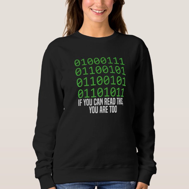 Sudadera Si Puedes Leer Esto, Estás Programando Codi (Anverso)