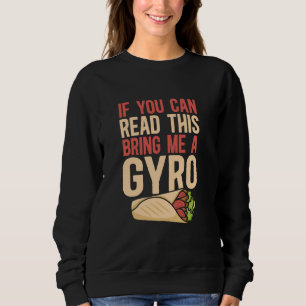 Sudadera Si Puedes Leer Esto Tráeme Un Gyro Mediterráneo