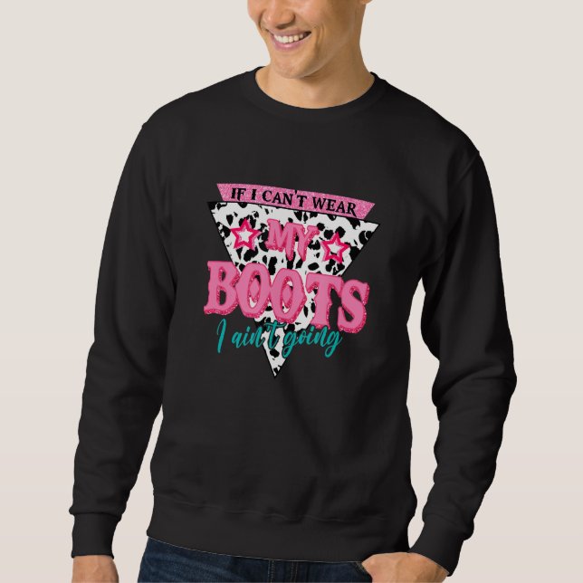 Sudadera Si puedo usar mis botes me voy a la zona oeste (Anverso)