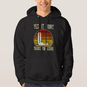 Sudadera sí que duele gracias por preguntar fracturado romp