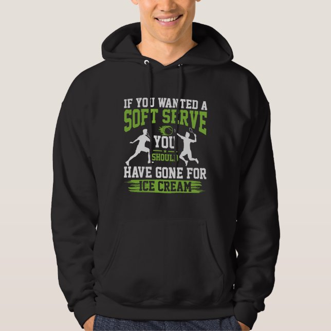 Sudadera Si Quisieras Un Tenis De Servir Suave (Anverso)