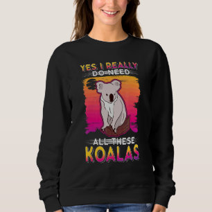 Sudadera Sí, Realmente Necesito Todos Estos Koalas