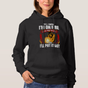 Sudadera Sí, sé que estoy en llamas, déjame terminar esta s
