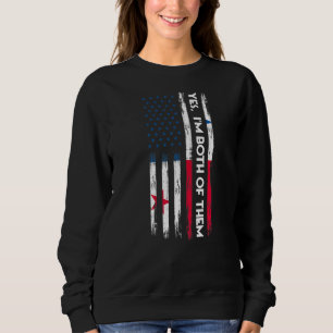 Sudadera Sí, soy ambos panameños Panamá panameño