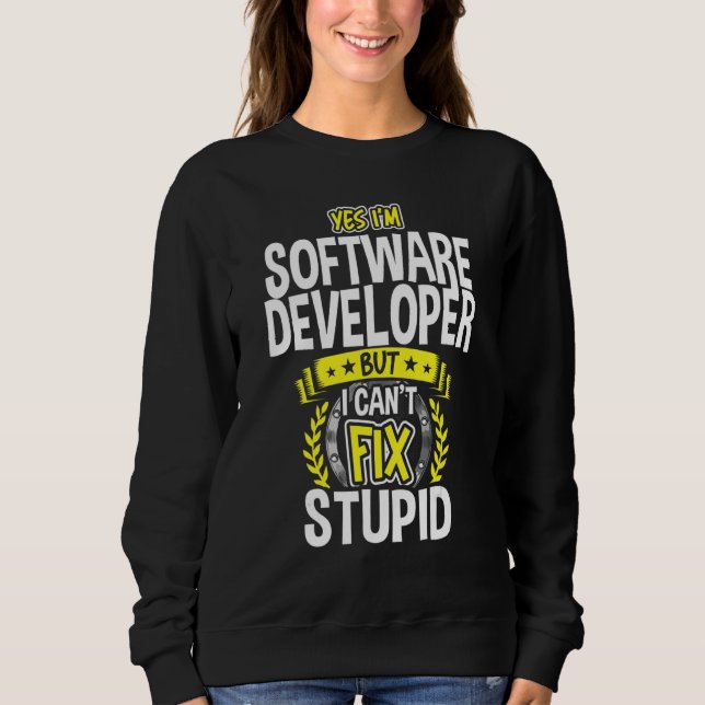 Sudadera Sí, soy desarrollador de software (Anverso)