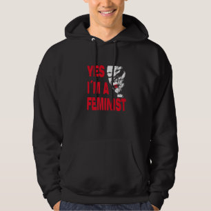 Sudadera Sí, soy feminista, para hombres y mujeres comprome