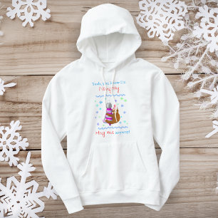 Sudadera Sí, soy Ornamento de Navidad Abrazando Perezoso Tr