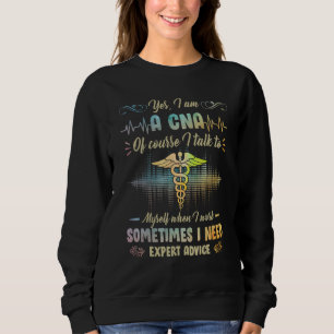 Sudadera Sí, soy un CNA, por supuesto que hablo conmigo mis