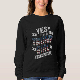 Sudadera Sí, soy una chica Trump sin disculpas Elección 202