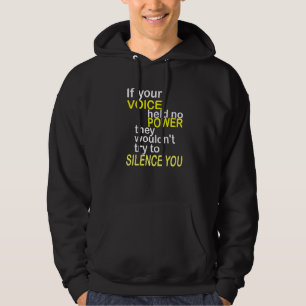 Sudadera SI TU VOZ NO TUVIERA PODER Confianza Ánimo