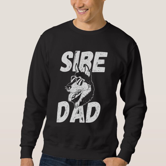 Sudadera Sibe Dad Siberian Husky (Anverso)