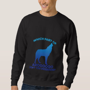 Sudadera Siberian Husky Dog Howling Wolf Silhouette