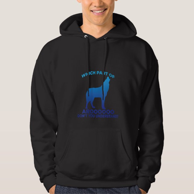Sudadera Siberian Husky Dog Howling Wolf Silhouette (Anverso)