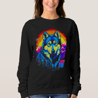 Sudadera Siberian Husky Dog Mountains