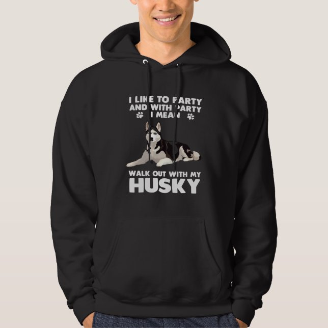 Sudadera Siberian Husky Dog  Walkout With My Husky (Anverso)