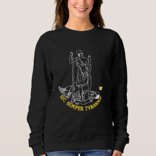 Sudadera Sic Semper Tyrannis de la bandera de Virginia