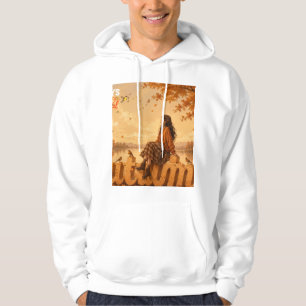Sudadera Siempre agradecida Chica de otoño sentada en otoño
