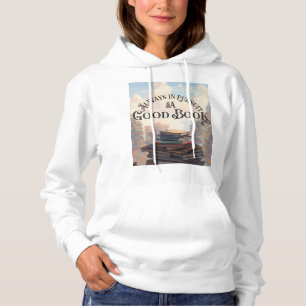 Sudadera Siempre buscando un buen libro, las mujeres sudan
