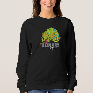 Sudadera Siempre Diferente Lagarto Camaleón Geckos Reptil  