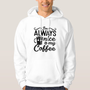 Sudadera Siempre estoy encantado con mi café Ansiedad salud