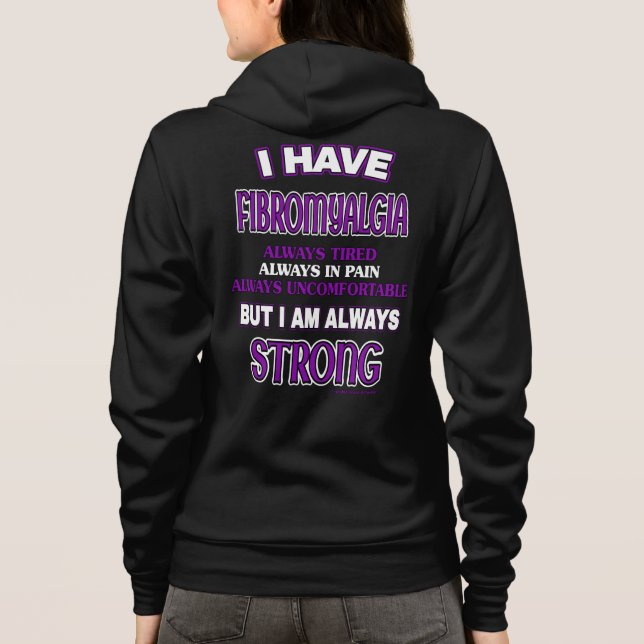 Sudadera Siempre Fuerte... Fibro (Reverso)