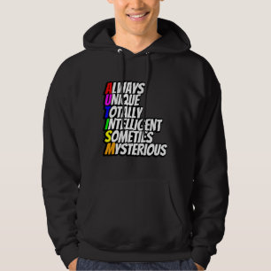 Sudadera Siempre Único Totalmente Inteligente A Veces Myste