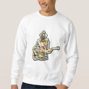 Sudadera Sienta el Blues - Diseño artístico de guitarra