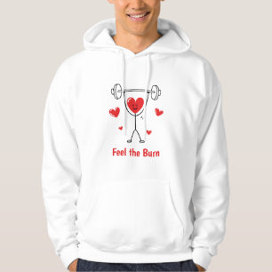 Sudadera Siente el Entrenamiento de Corazón Ardiente Divert