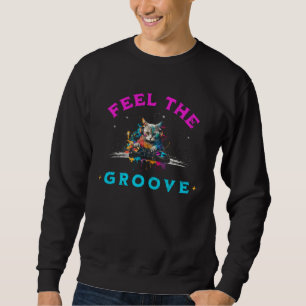 Sudadera Siente el ritmo de la música House DJ Cat Kitty Vi