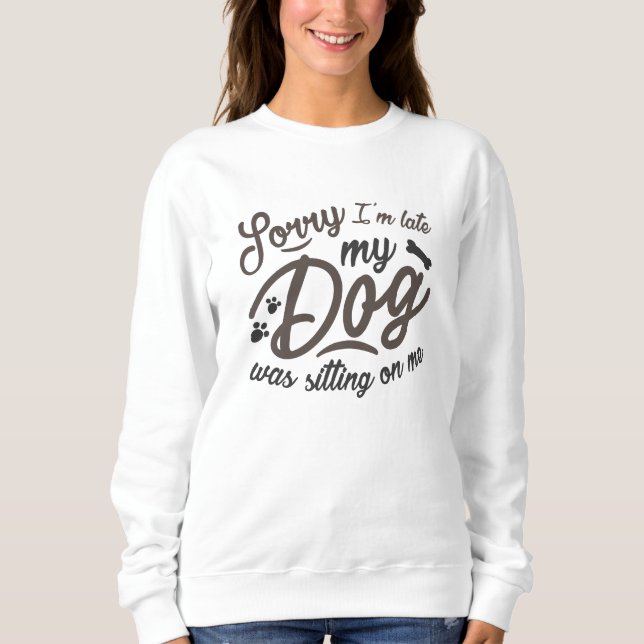 Sudadera Siento haber llegado tarde (Anverso)