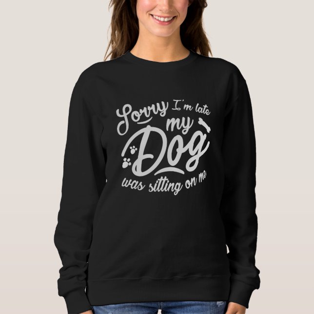 Sudadera Siento haber llegado tarde (Anverso)
