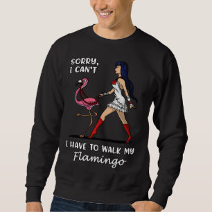 Sudadera Siento No Poder Caminar Mi Pájaro Flamingo