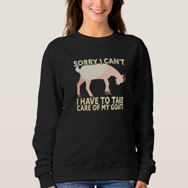 Sudadera Siento no poder cuidar de mi cabra (Anverso)