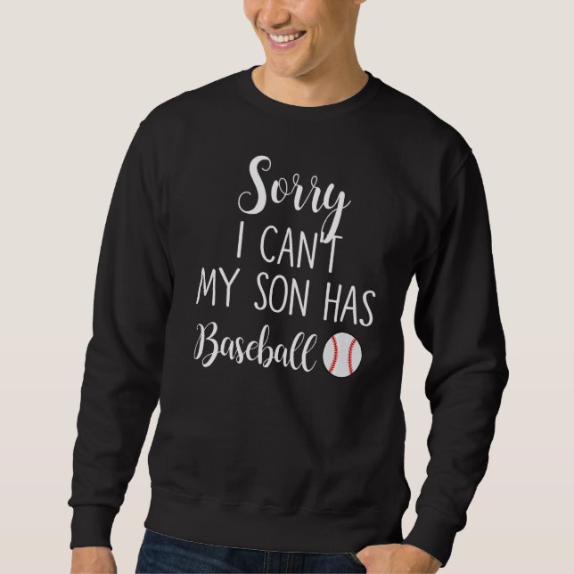 Sudadera Siento no poder tener a mi hijo béisbol (Anverso)