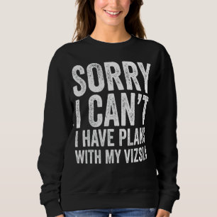 Sudadera Siento no poder tener planes con mi Vizsla