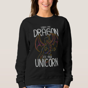 Sudadera Siento que mi dragón se haya comido tu dragón de u
