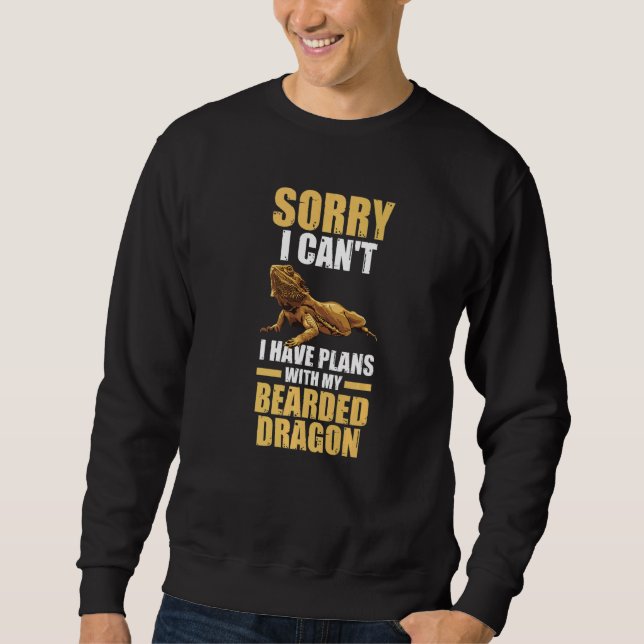 Sudadera Siento Tener Planes De Reptiles Dragónicos Con Cab (Anverso)