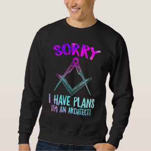 Sudadera Siento tener planes de ser arquitecto de posgrado
