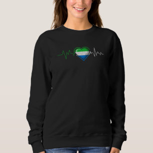 Sudadera Sierra Leona Latido Sierra Leona Bandera Hombres M