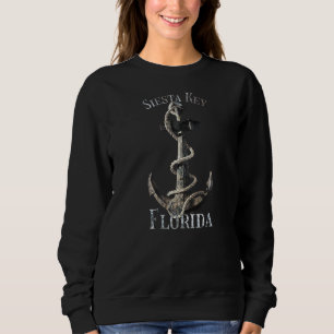 Sudadera Siesta Key Florida Vacaciones Ancla Náutica Sailin
