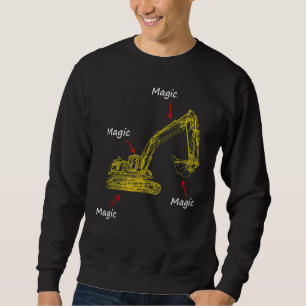 Sudadera Siete de construcción del controlador de excavador