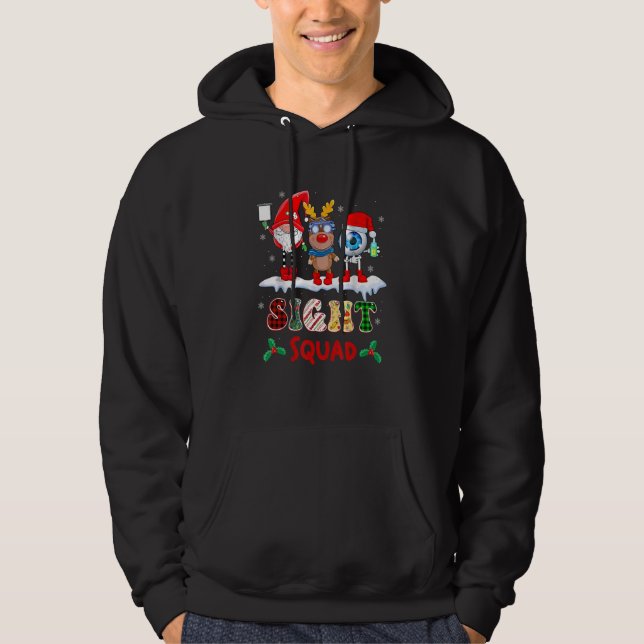 Sudadera Sight Squad Gnome Reindeer Santa Christmas Optomet (Anverso)