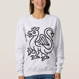 Sudadera Sigilo de Basilisco Medieval Fantasía Heráldica Mi